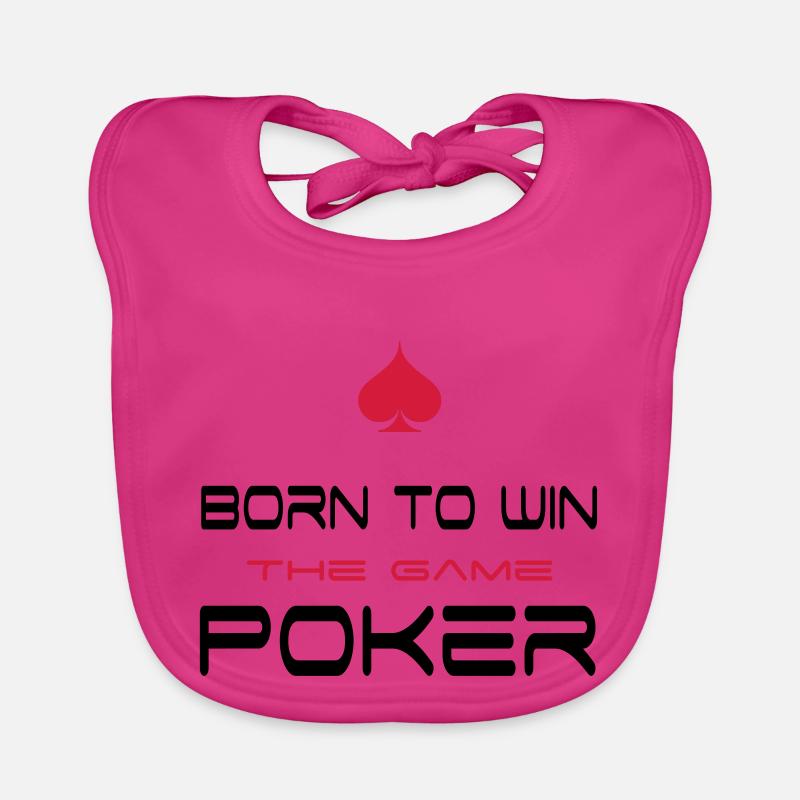 poker - Bavoir bio Bébé - fuchsia