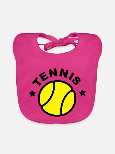 tennis - Baby Bio-Lätzchen - Fuchsia