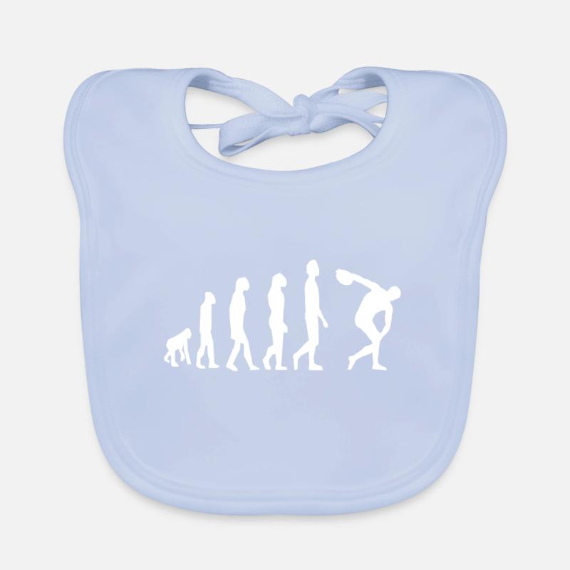 Diskuswerfen Diskuswerfer Evolution Diskus Baby Bio-Lätzchen