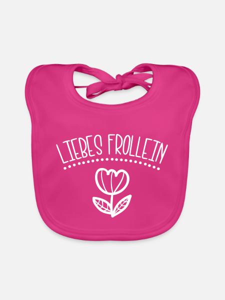 liebes frollein - Baby Bio-Lätzchen - Fuchsia