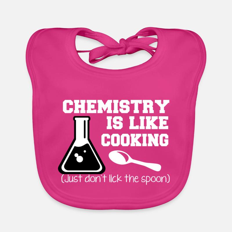 Chemystry is like cooking funny slogan Organic Baby Bibs