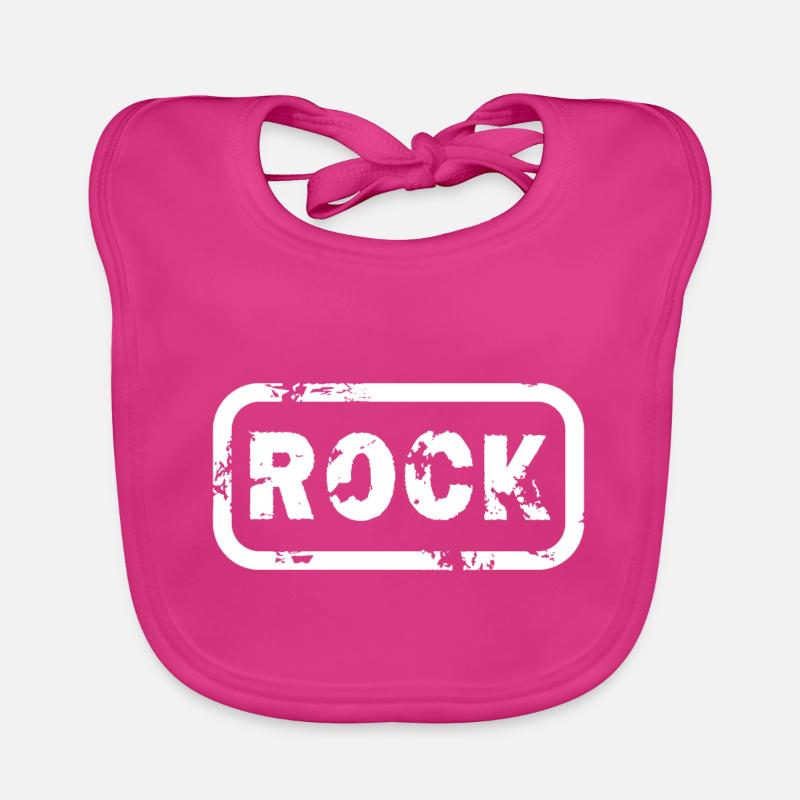 Rock - Baby Bio-Lätzchen - Fuchsia