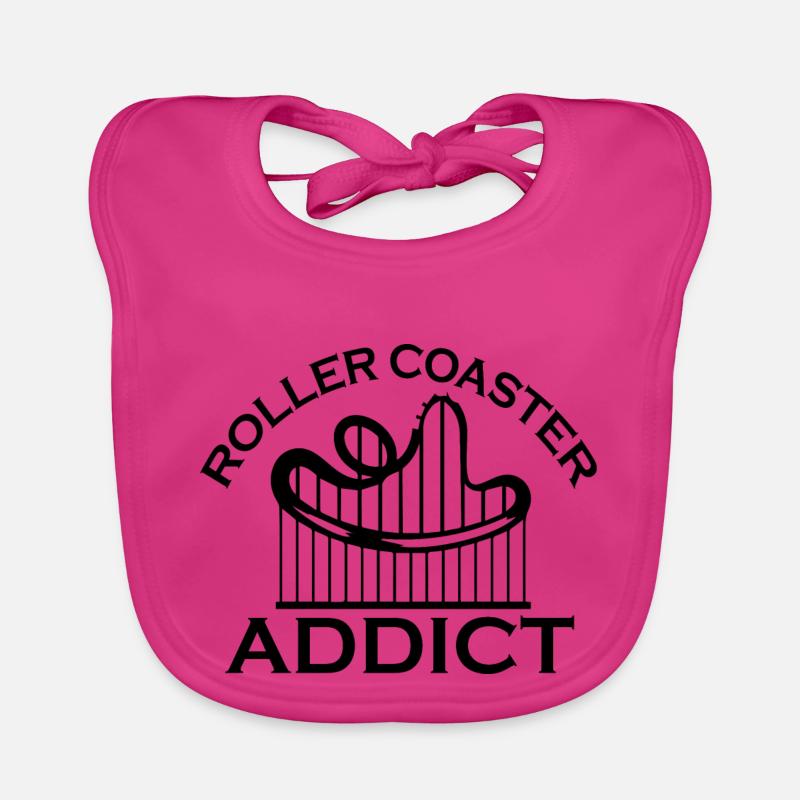 Rollercoaster Achterbahn Baby Bio-Lätzchen