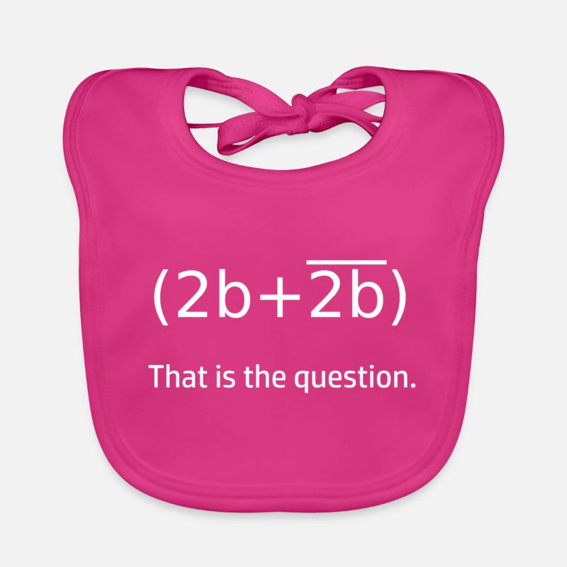 Switching algebra To be or not to be Organic Baby Bibs