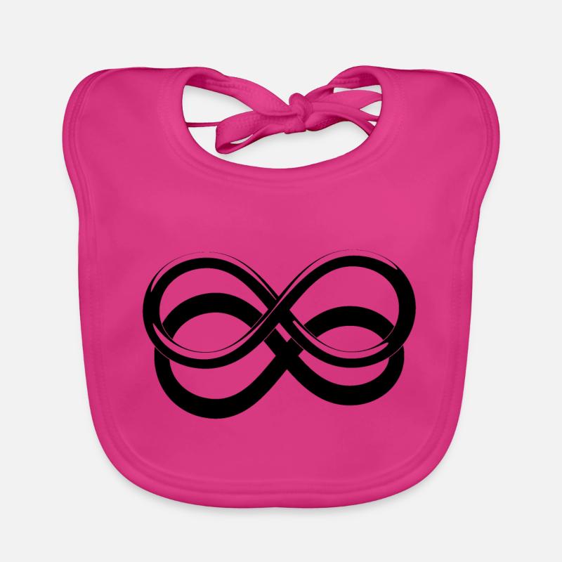 Infinite icon with drop shadow Organic Baby Bibs