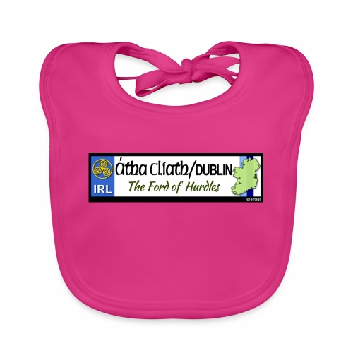CO. DUBLIN, IRELAND: licence plate tag style decal - Organic Baby Bibs