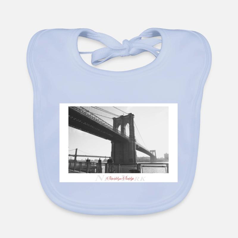 Pont de Brooklyn (Affiche) Bavoir bio Bébé