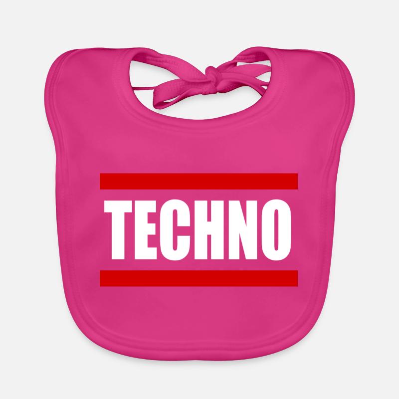 Techno Rave Music Bavoir bio Bébé
