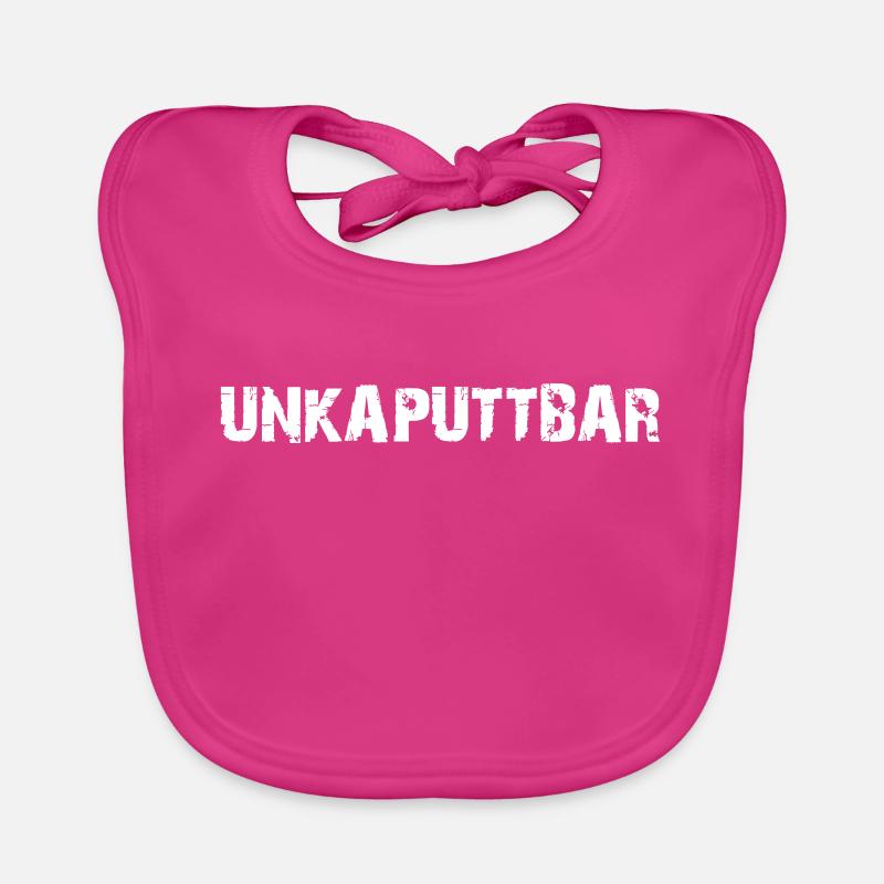 unkaputtbar - Bavoir bio Bébé - fuchsia