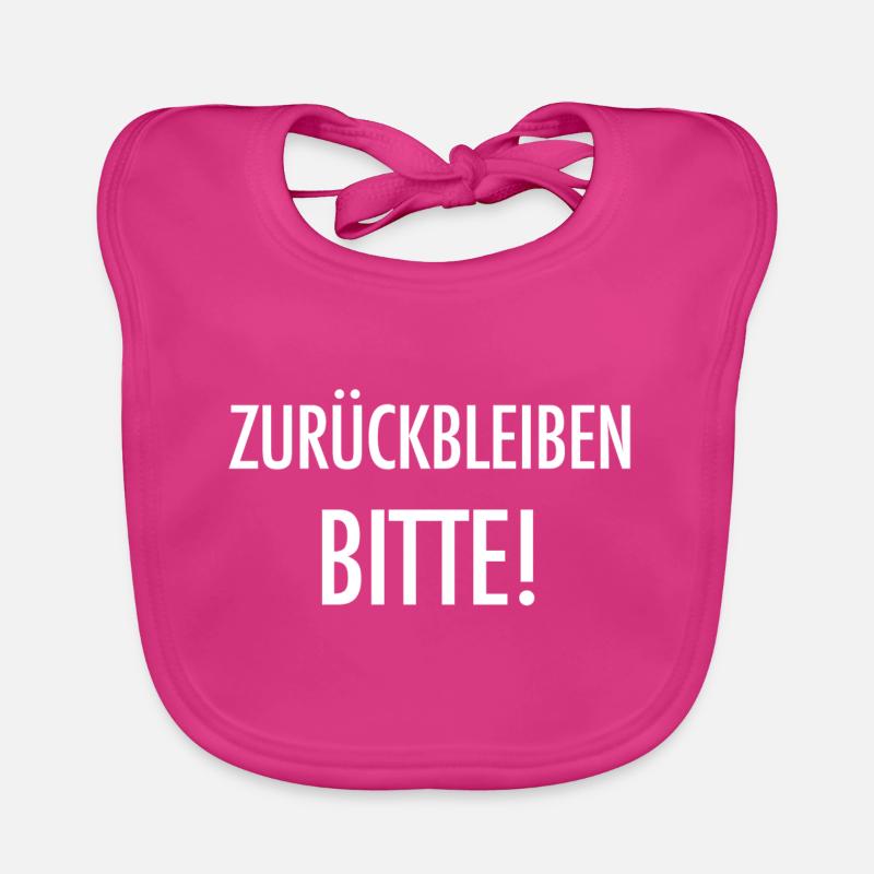 Zurückbleiben bitte! U-Bahn Berlin Geschenk Baby Bio-Lätzchen