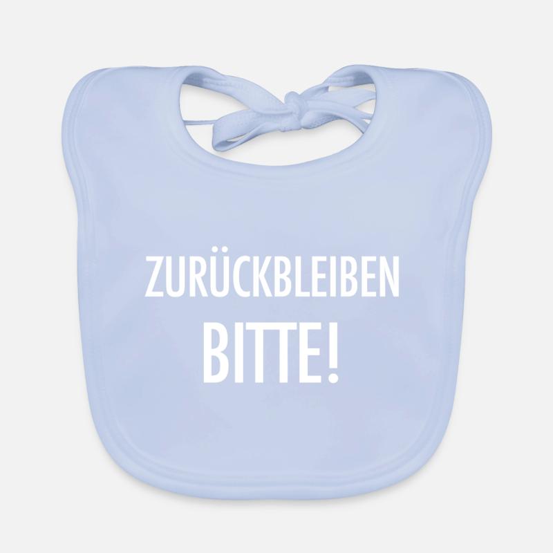 Zurückbleiben bitte! U-Bahn Berlin Geschenk Baby Bio-Lätzchen