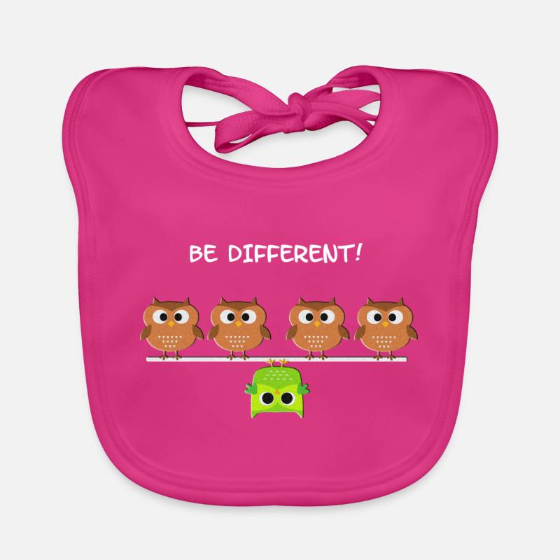 Be Different! - Sei anders! Baby Bio-Lätzchen