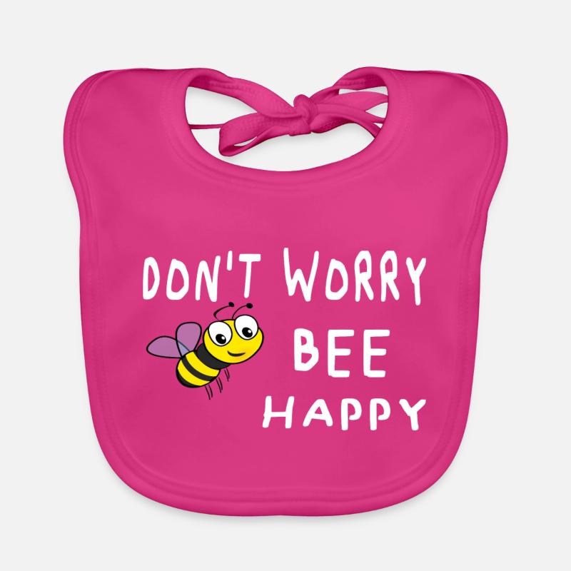 Don't worry be happy Organic Baby Bibs