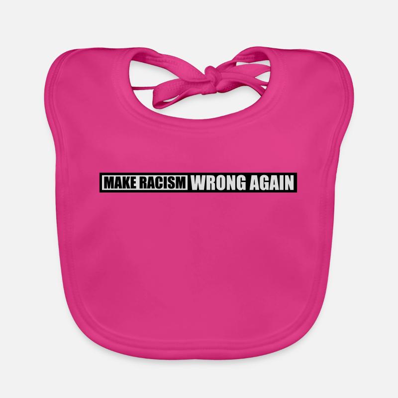 make racism wrong again Organic Baby Bibs