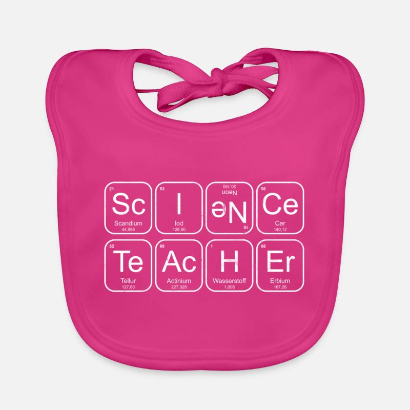 Lehrer Chemie Science Teacher Elemente Baby Bio-Lätzchen