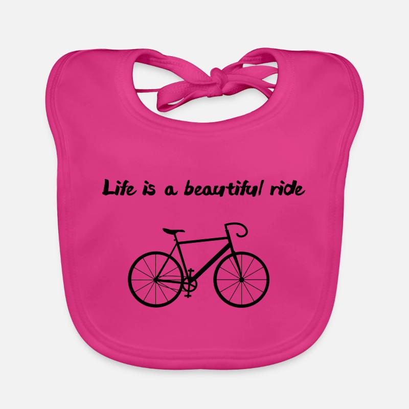La vie est une belle balade à vélo Bavoir bio Bébé