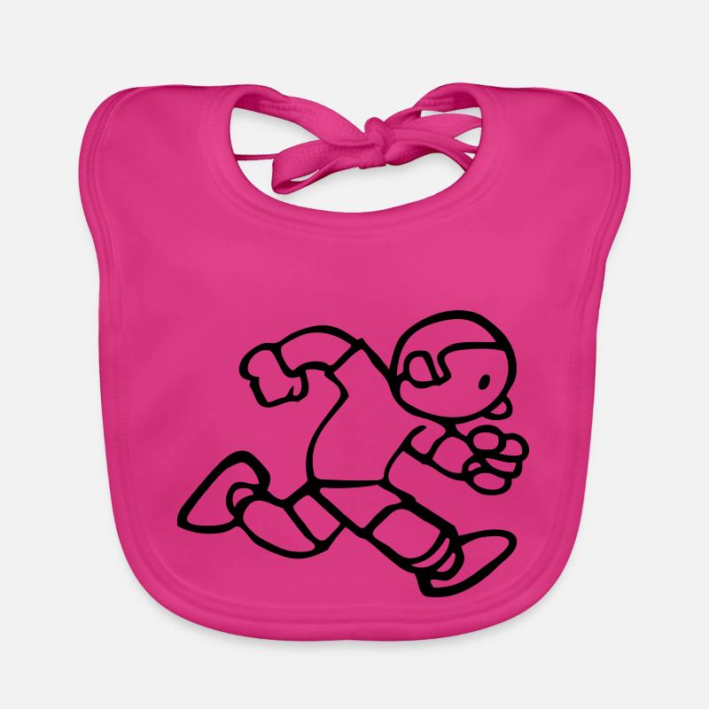 dessin course à pied jogging run rigolo vintage Bavoir bio Bébé