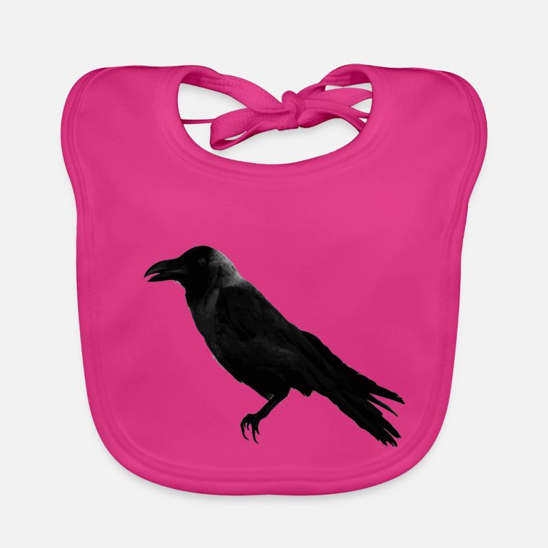 raven crow Organic Baby Bibs