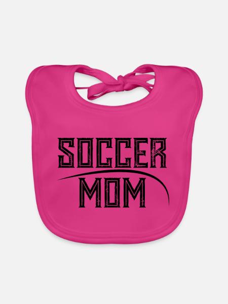Soccer Mom - Bavoir bio Bébé - fuchsia