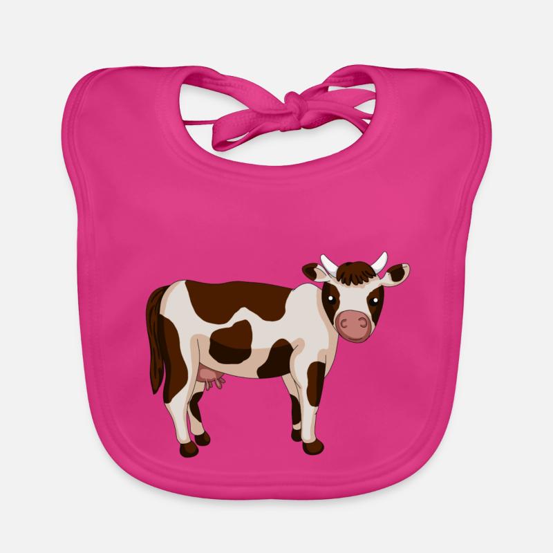 vache tachetée Bavoir bio Bébé