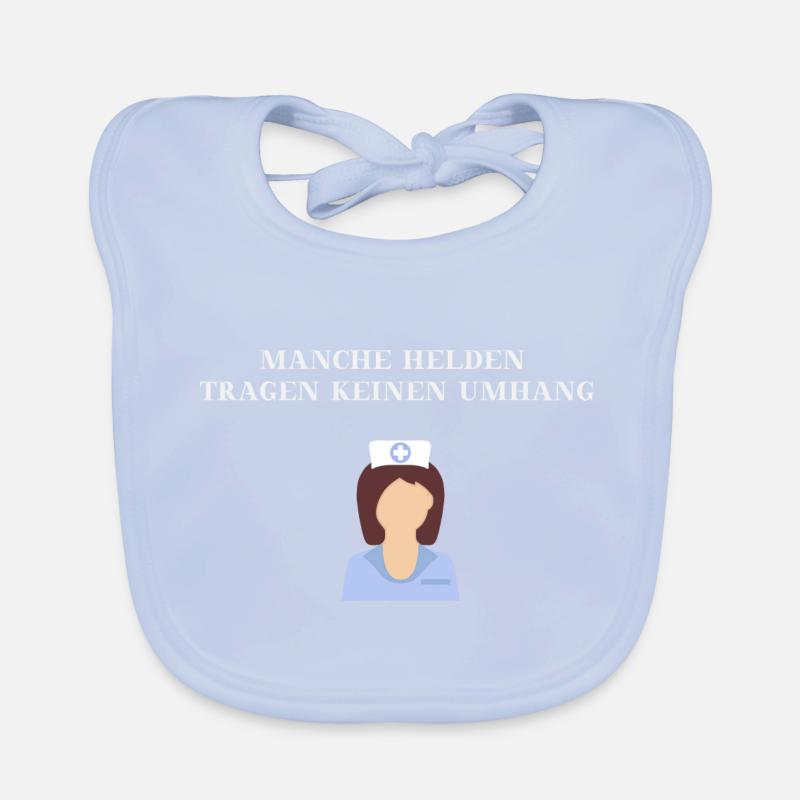 Krankenschwester Heldin Geschenkidee Baby Bio-Lätzchen