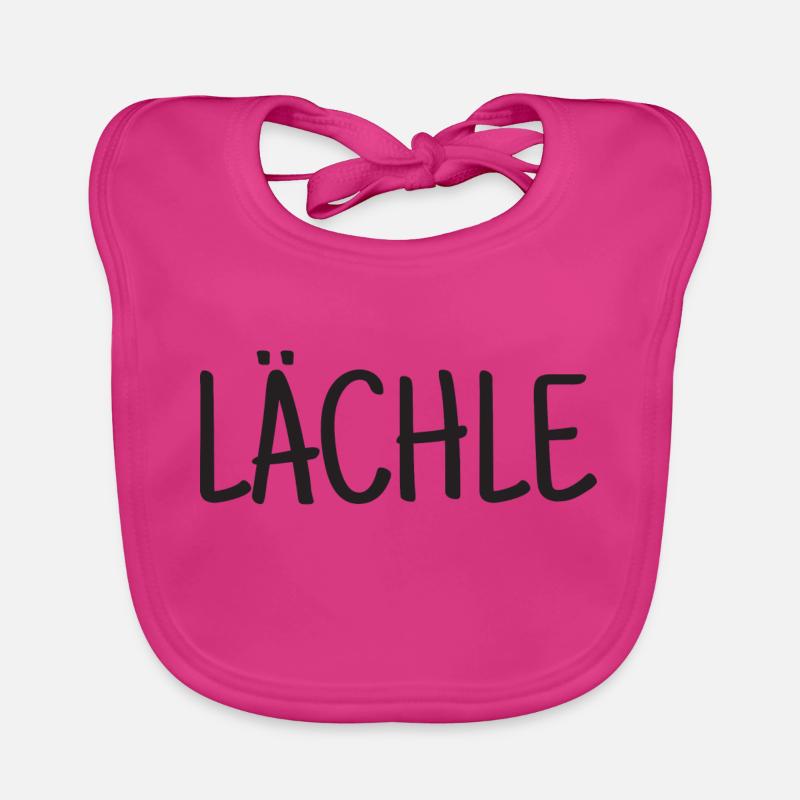 lächle - lachen gute Laune Baby Bio-Lätzchen