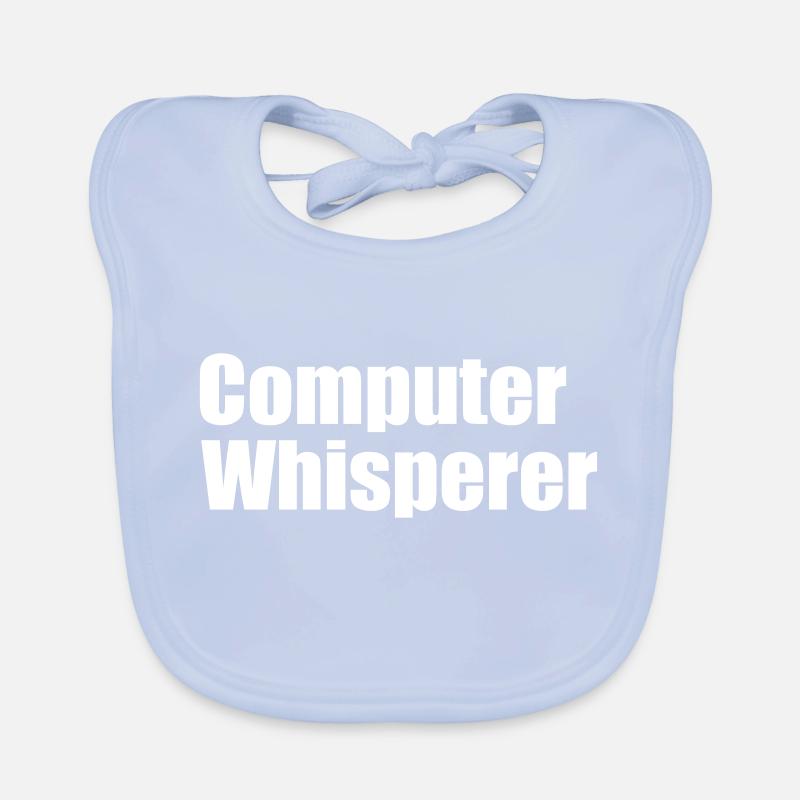 computer whisperer Organic Baby Bibs