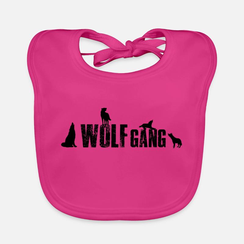 Wolfgang- Wolf Gang 1 Name oder Tiergruppe? Baby Bio-Lätzchen