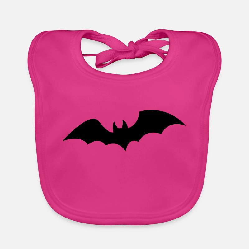 Fledermaus - Baby Bio-Lätzchen - Fuchsia