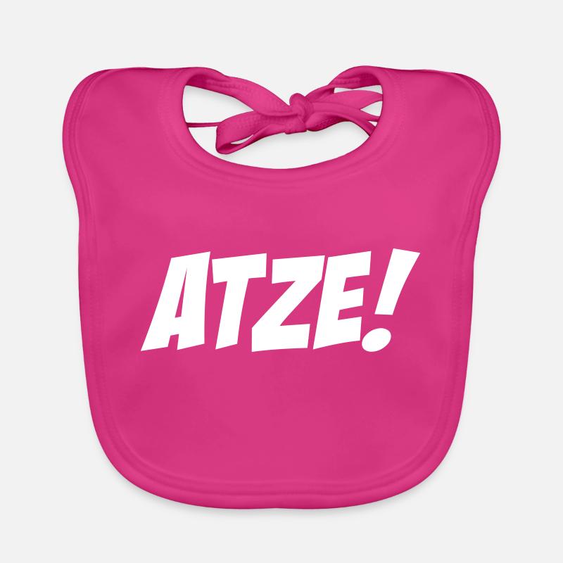 Atze - Baby Bio-Lätzchen - Fuchsia