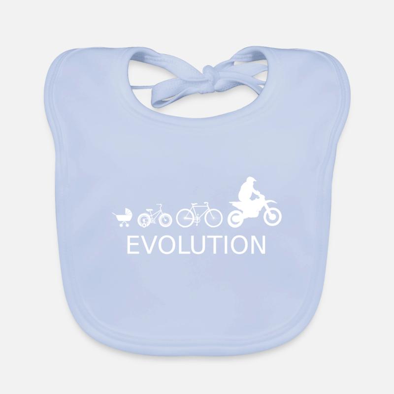 Motorcycle Cross Evolution Organic Baby Bibs