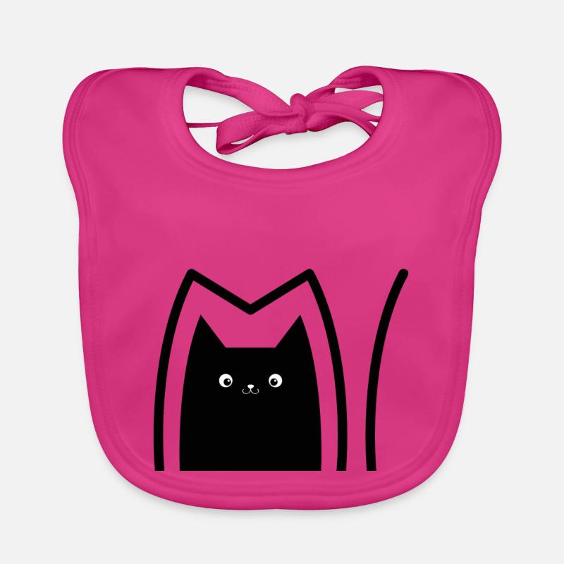 Katze_Comic_Style Baby Bio-Lätzchen