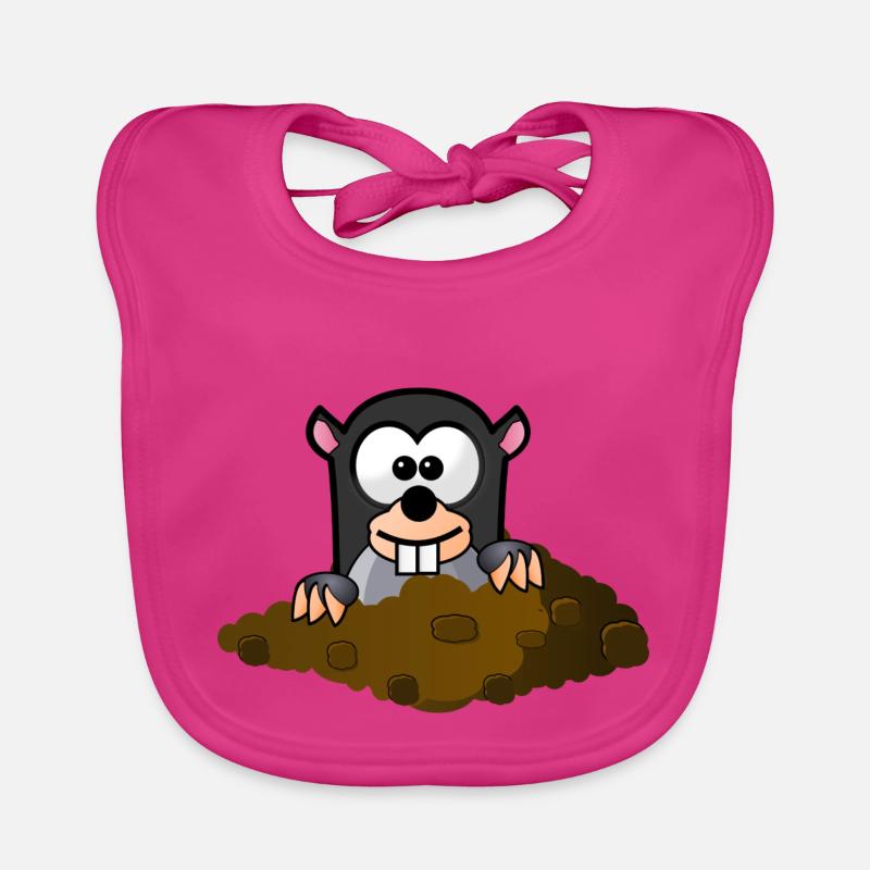 style comique Mole Bavoir bio Bébé