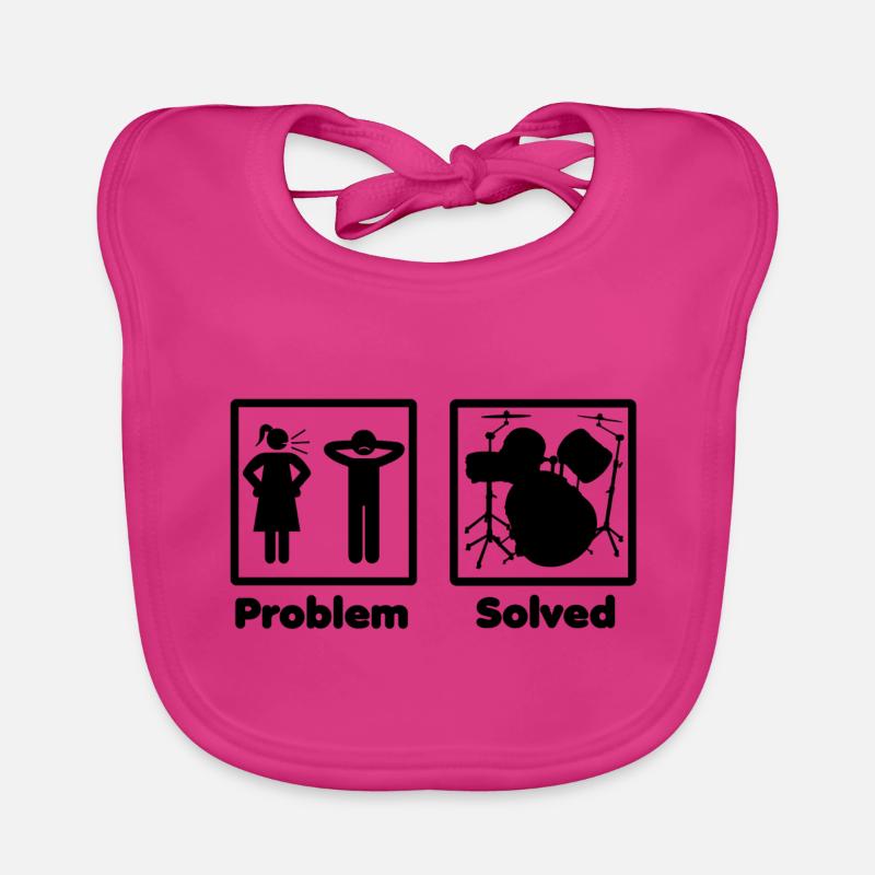 problem solved DRUMMER SCHLAGZEUG drums Baby Bio-Lätzchen