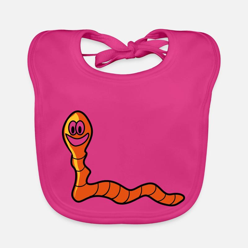 Earthworm worm Organic Baby Bibs