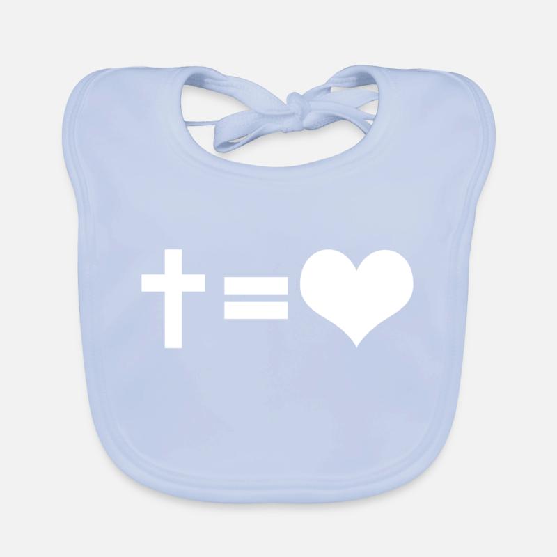 crucifix Organic Baby Bibs