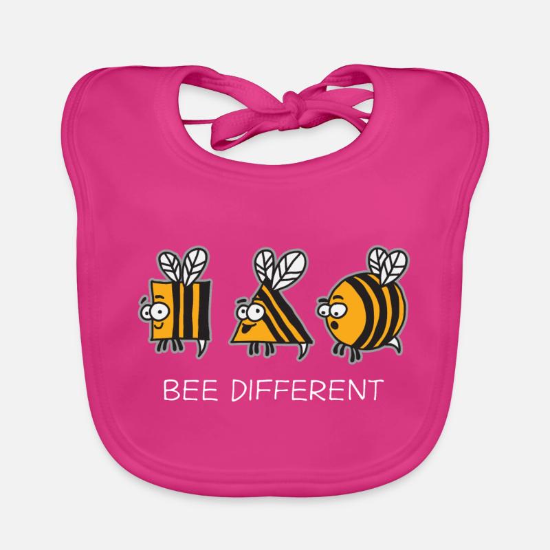 Bees Strange Differently Organic Baby Bibs