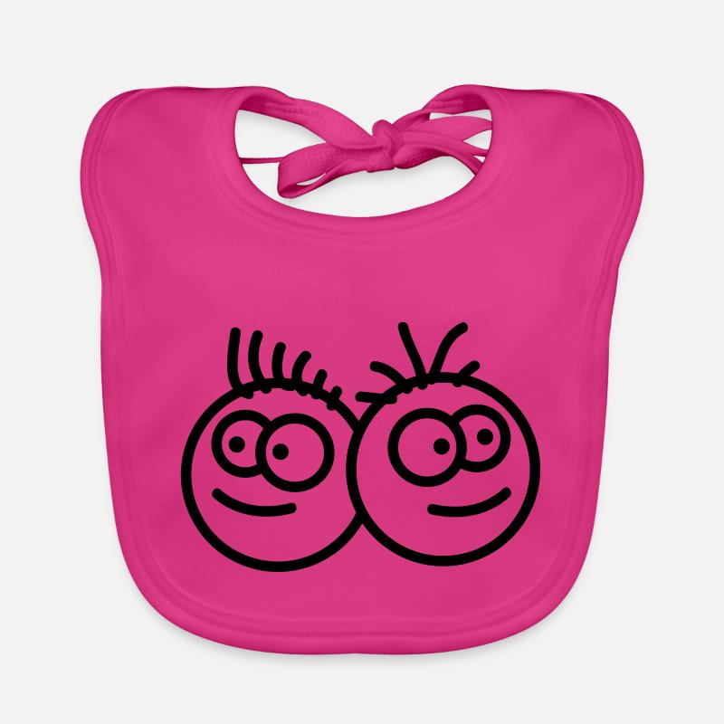 Two Smileys Bavoir bio Bébé