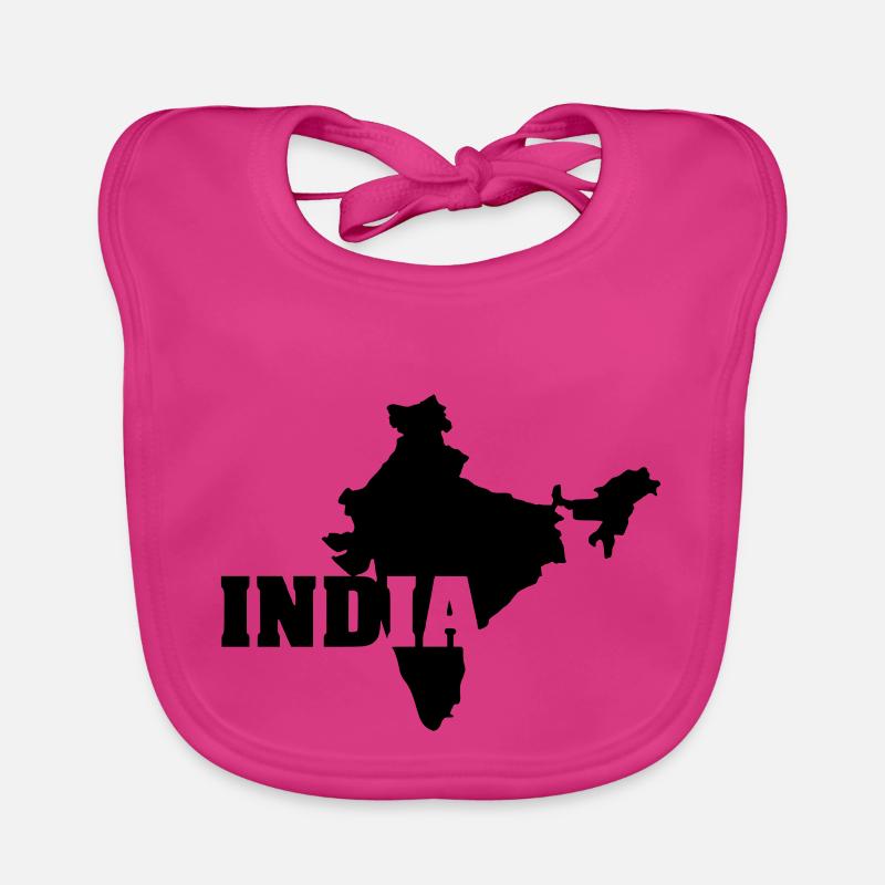 Inde (ID: 002004) Bavoir bio Bébé