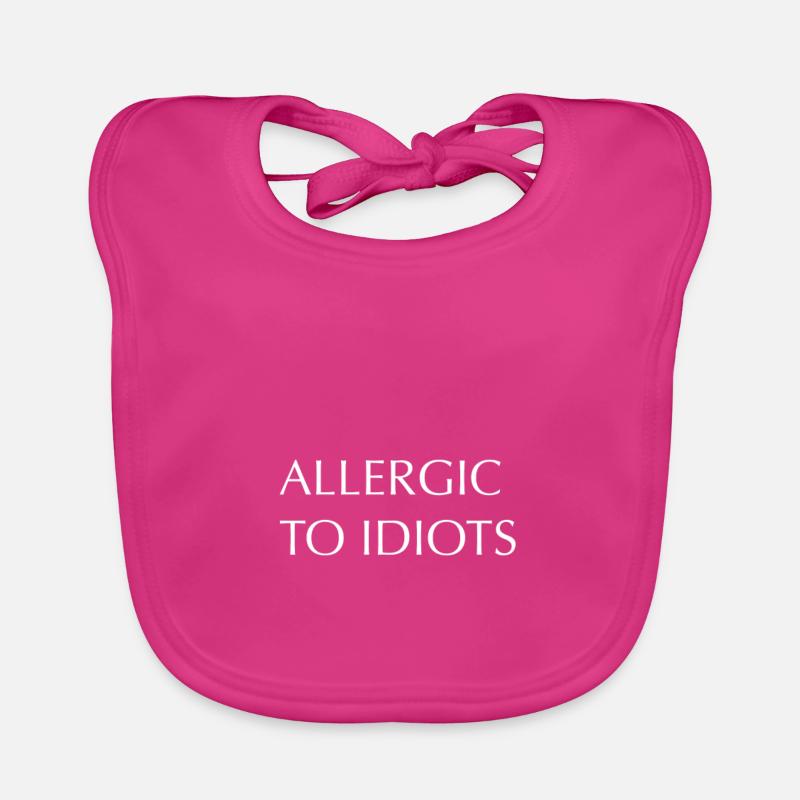 Allergic to idiots Bavoir bio Bébé