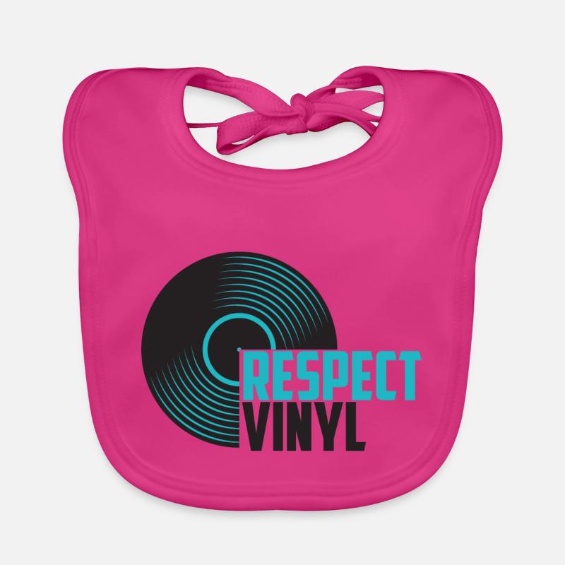 Blue Note • Respect Vinyl - Bavoir bio Bébé - fuchsia