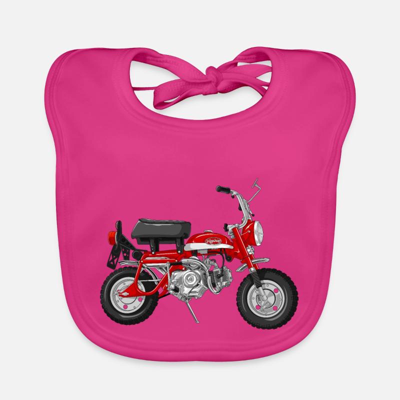 Monkey Z50A DE | candy ruby red Baby Bio-Lätzchen