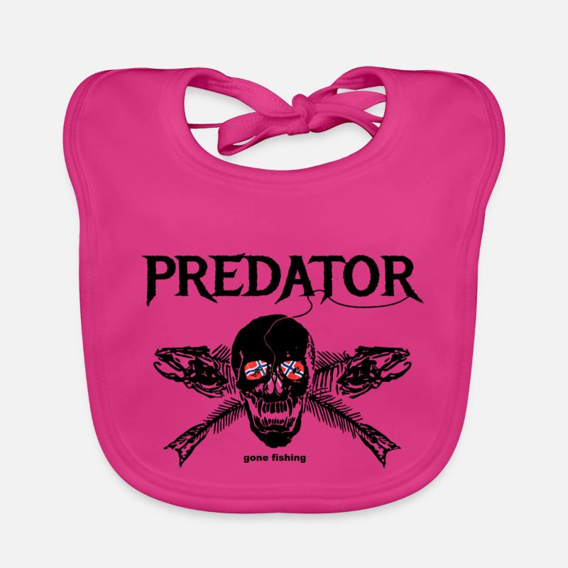 parti pêcher norge - Bavoir bio Bébé - fuchsia