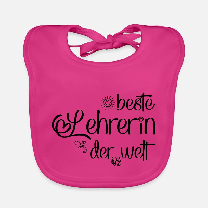 Beste Lehrerin der Welt Baby Bio-Lätzchen