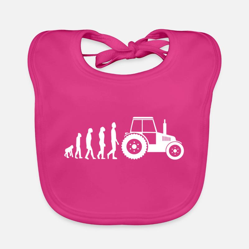 Tracteur Agriculture Evolution Agriculture Bavoir bio Bébé