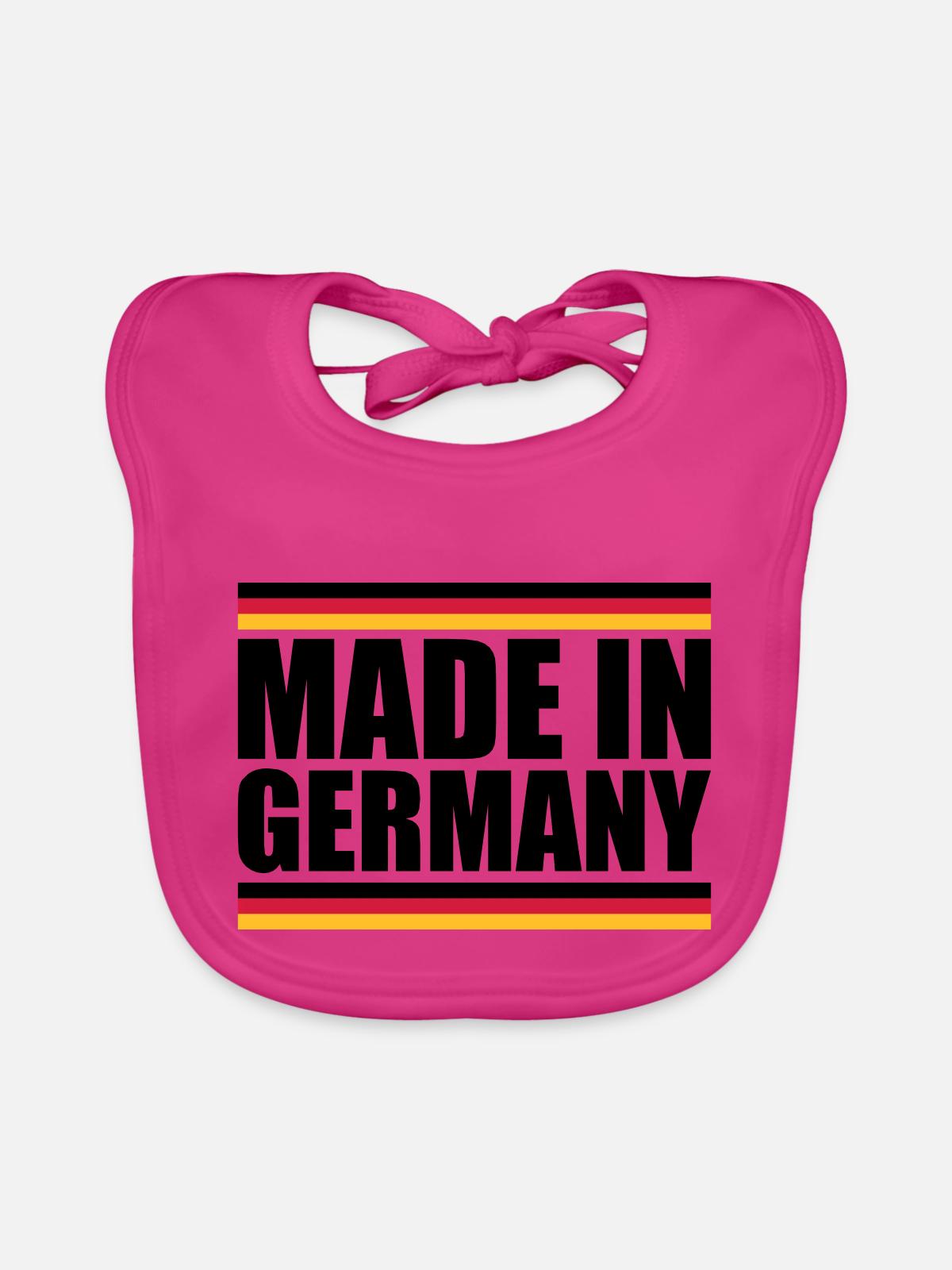 Made in Germany - Baby Bio-Lätzchen - Fuchsia - Vorne