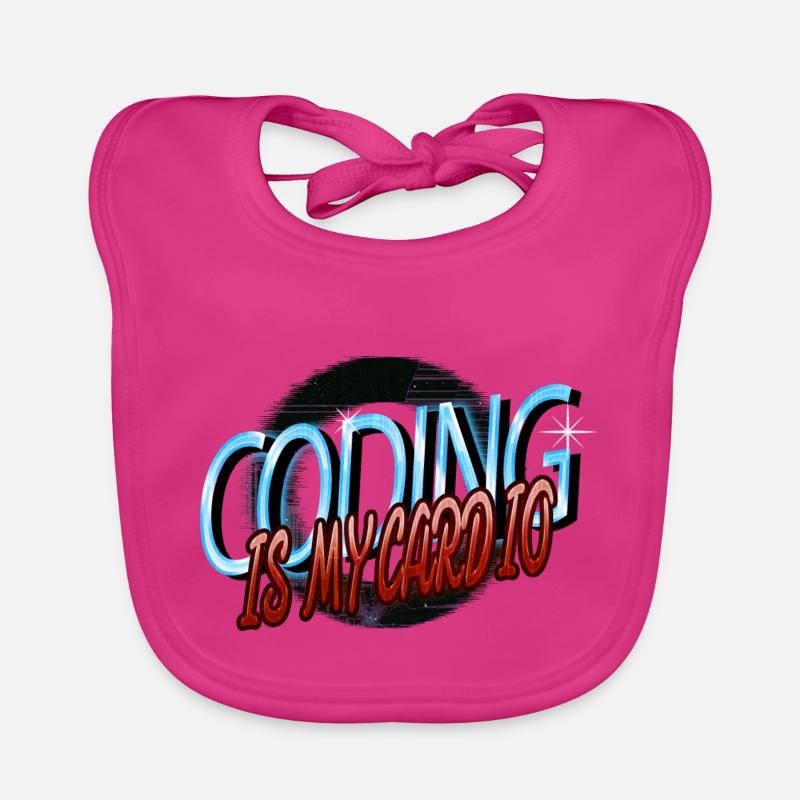 computer science geek computer father Baby Bio-Lätzchen