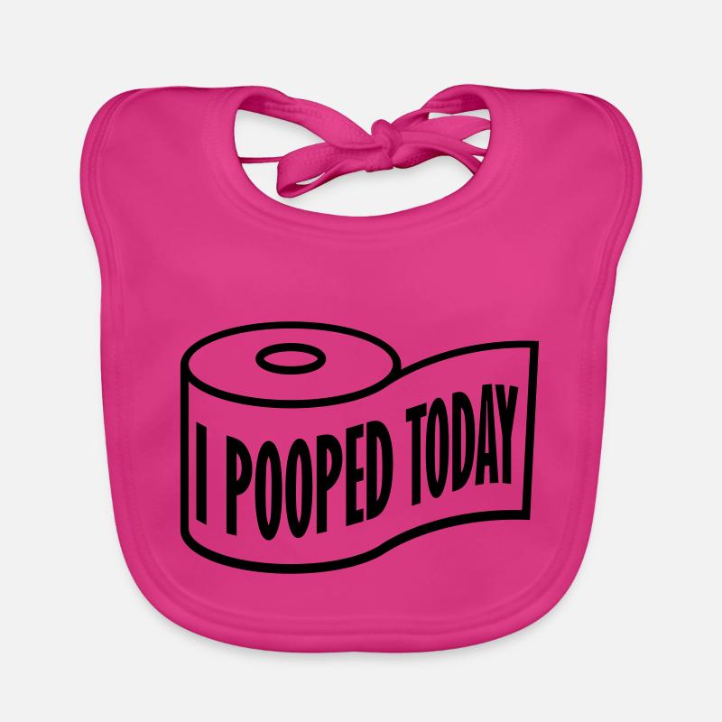 I pooped today quote Organic Baby Bibs