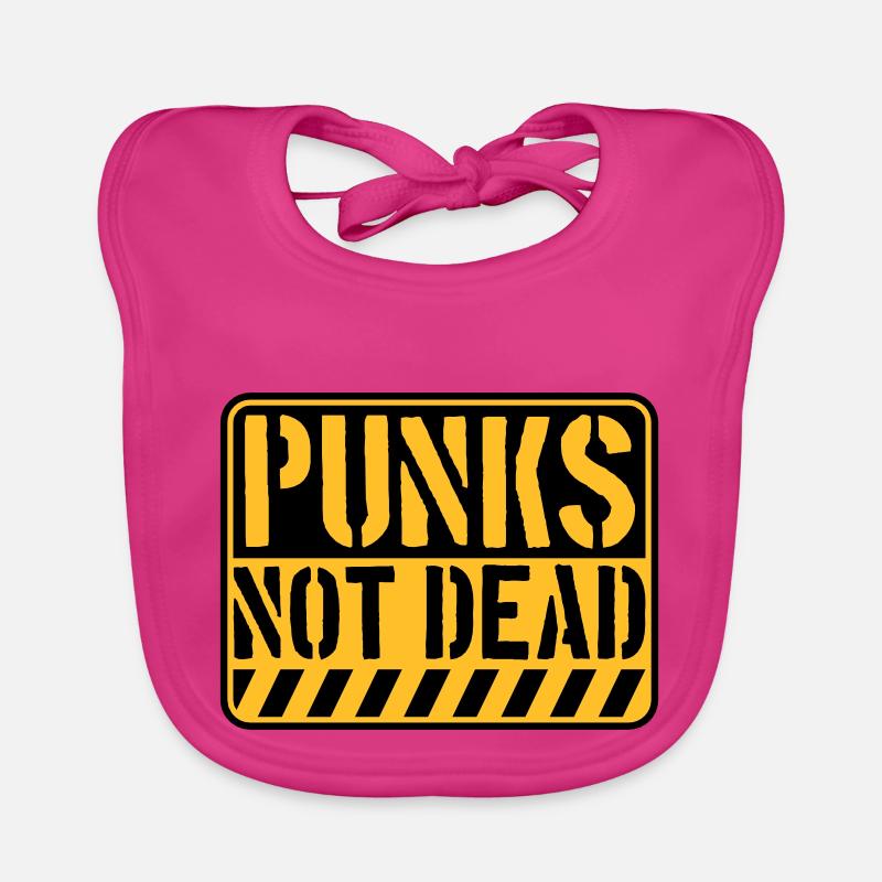 punks not dead Zitat Baby Bio-Lätzchen