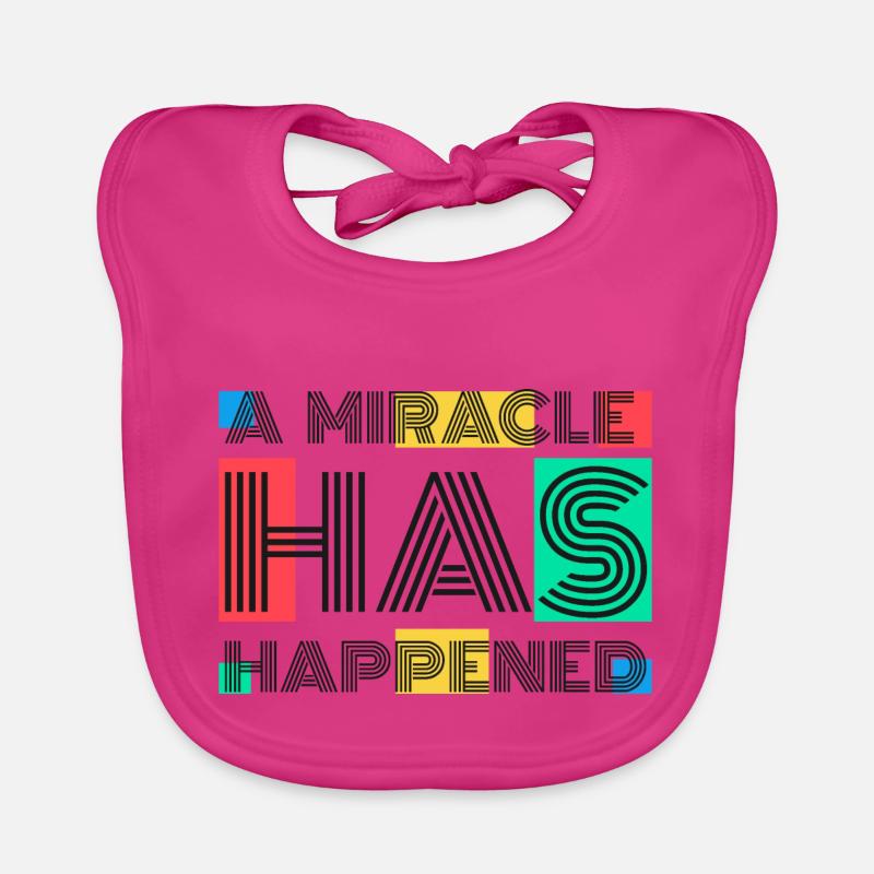 Ein Wunder ist geschehen Baby Bio-Lätzchen